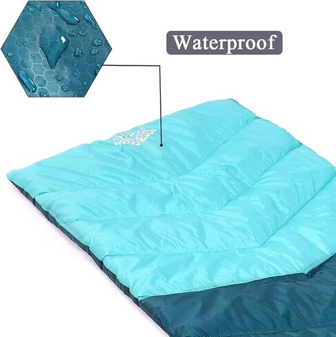 Sleeping Bag 4 Seasons Adults & Kids for Camping Hiking Trips Warm Cool Weather,Lightweight and Waterproof with Compression Bag,Indoors Outdoors Activities in Saudi Arabia