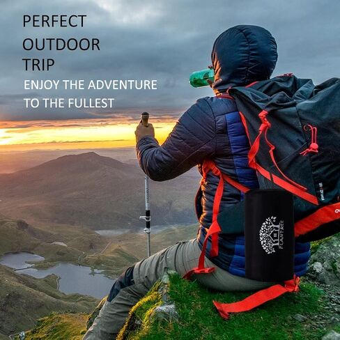 Sleeping Bag 4 Seasons Adults & Kids for Camping Hiking Trips Warm Cool Weather,Lightweight and Waterproof with Compression Bag,Indoors Outdoors Activities in Saudi Arabia