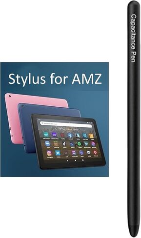قلم شاشة لجهاز AMZ HD 10 اللوحي لجهاز AMZ Max 11 اللوحي وHD 8/7/Kids/Kids Pro لجميع الأجهزة اللوحية، قلم لجهاز iPad/iPhone/Samsung/Lenovo/Pixel جميع الأجهزة التي تعمل باللمس (أسود) in Kuwait