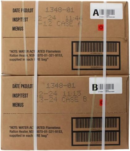MRE Meals Ready to Eat, Inspection 2025, 2026 Emergency Food Supply, Survival Camping Outdoor 12 Pack(Random Case (A or B), 1 Count) in Saudi Arabia