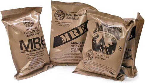 MRE Meals Ready to Eat, Inspection 2025, 2026 Emergency Food Supply, Survival Camping Outdoor 12 Pack(Random Case (A or B), 1 Count) in Saudi Arabia