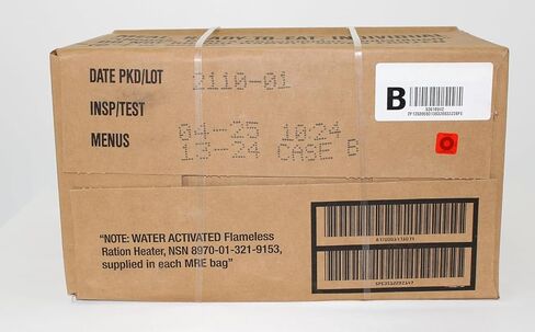 MRE Meals Ready to Eat, Inspection 2025, 2026 Emergency Food Supply, Survival Camping Outdoor 12 Pack(Random Case (A or B), 1 Count) in Saudi Arabia
