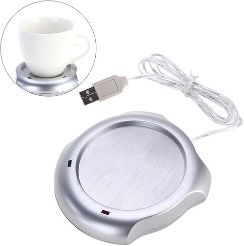 لوحة تسخين كهربائية لتدفئة القدح USB من Cabilock لاستخدام مكتب القهوة والشاي والكاكاو مع سلك شحن USB ممتد لمشروبات المنزل والمكتب in Saudi Arabia