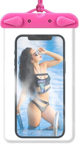 Waterproof Phone Pouch, Waterproof Phone Case for iPhone 16 15 14 13 12 11 Pro Max Plus, IPX8 Cellphone Dry Bag Beach Cruise Ship Essentials, Black in Saudi Arabia