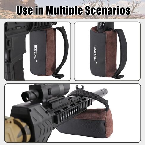 Tactical Pre-Filled Hunting Gun Holders Shooting Rest Bag Squeeze Bag Long Range Rifle Rest, Front & Rear Support Sandbag for Outdoor Shooting, Hunting,Outdoor Shooting Rest Bags in Saudi Arabia
