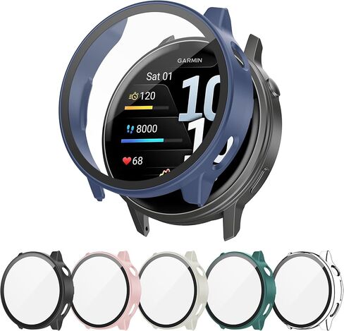 6 Pack Case for Garmin Venu 4 41mm with Tempered Glass Screen Protector, Shockproof Hard PC Bumper Protective Cover Compatible with Garmin Venu 4 41mm in Kuwait