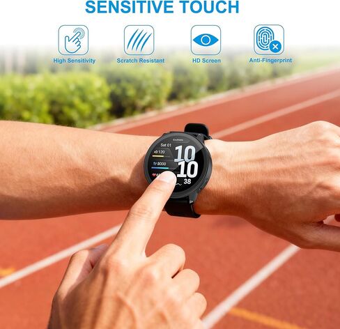 6 Pack Case for Garmin Venu 4 41mm with Tempered Glass Screen Protector, Shockproof Hard PC Bumper Protective Cover Compatible with Garmin Venu 4 41mm in Kuwait