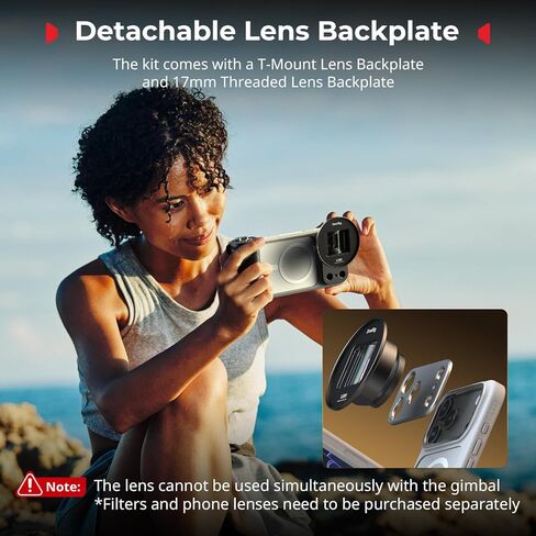 SmallRig FilMov Phone Case Kit for iPhone 17 Pro Max, Magnetic Case with Adjustable Kickstand, Lens Backplate, Support for MagSafe, for Phone Gimbal Stabilizer,for DJI,for Insta360, White-5552 in Kuwait