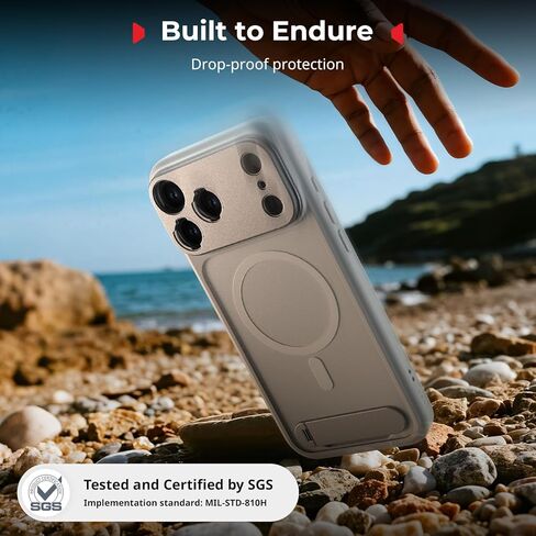 SmallRig FilMov Phone Case Kit for iPhone 17 Pro Max, Magnetic Case with Adjustable Kickstand, Lens Backplate, Support for MagSafe, for Phone Gimbal Stabilizer,for DJI,for Insta360, White-5552 in Kuwait