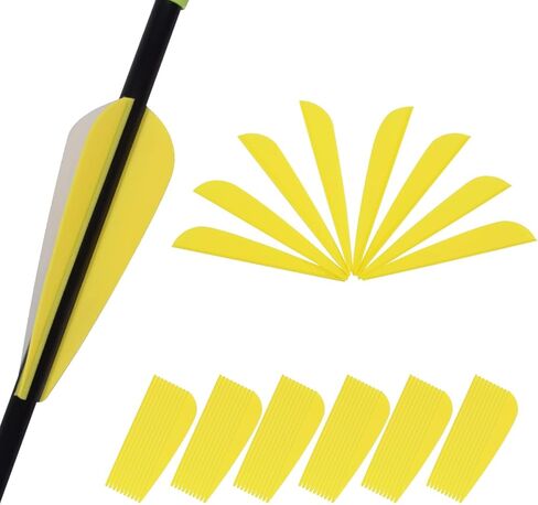 60PK 3 بوصة 4 بوصة البلاستيك السهم ريشة السهم ريشة بولي يوريثان Fletchings DIY بها بنفسك السهم الرماية القوس in Kuwait