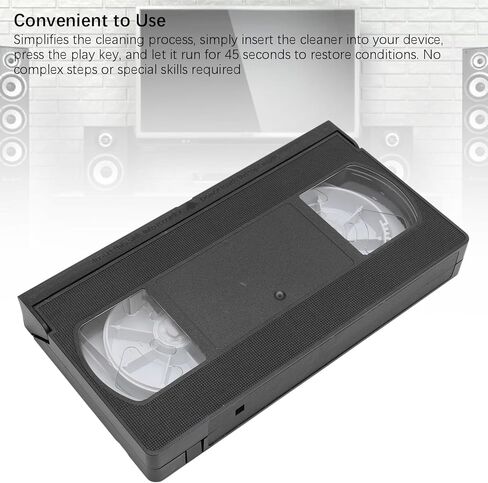 شريط تنظيف الرأس VCR VHS، تقنية جافة لا تحتاج إلى سائل، أداة تنظيف رأس مشغل الفيديو القابلة لإعادة الاستخدام in Saudi Arabia