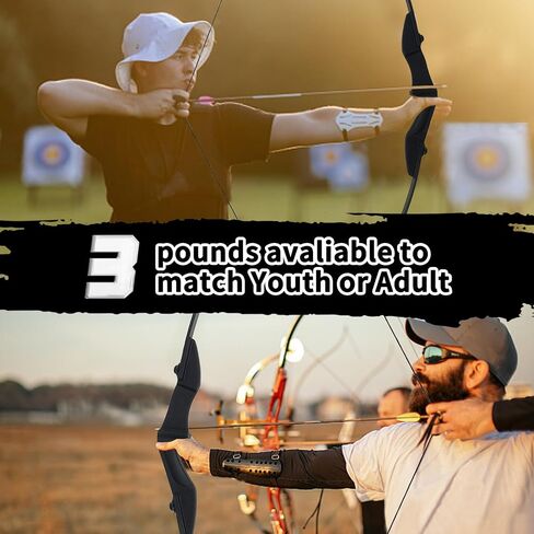 Recurve Bow Set for Adults-Takedown Recurve Bows Youth/Adult/Teens Bow Archery Set for Beginners Target Practice, Left and Right Handed, 20/30/40lbs in Saudi Arabia