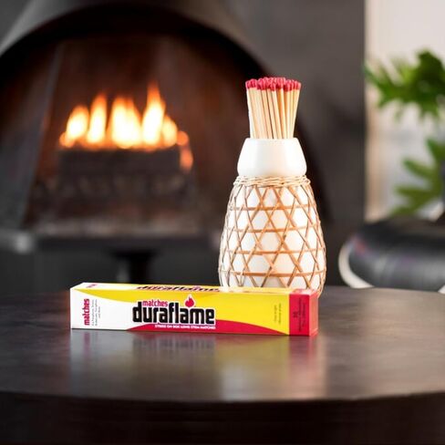 حزمة Duraflame Firelogs – Firelogs مع Quickstart & Long Stick Matches – سجلات داخلية وخارجية سهلة الإضاءة وطويلة الأمد ونظيفة الاحتراق (Crackleflame 4.5lb 3 ساعات) in Kuwait