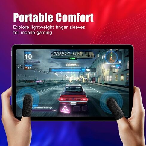 8 عبوات من أكمام أصابع الألعاب - أغطية إبهام رفيعة للغاية من الألياف الفضية بسمك 0.3 مم لألعاب الهاتف المحمول - ملمس ناعم، مضادة للعرق، حساسية عالية وملاءمة مريحة لجميع الهواتف الذكية والأجهزة اللوحية in Kuwait