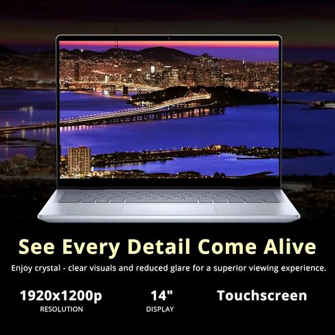 Dell Inspiron 14 2-in-1 Laptop - 14" FHD+ Touchscreen, Intel 10-Core 7 150U, Thin & Portable for Business & Student, Backlit Keyboard, Fingerprint Reader, Windows 11 Pro, Copilot | 64GB DDR5 + 1TB SSD in Saudi Arabia
