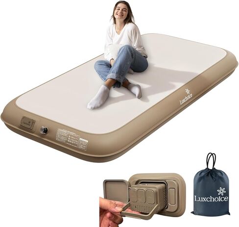 Camping Air Mattress Sleep Cloud Twin with Built in Pump No Air Leak 2 Mins Upgraded Inflatable Mattress Adjustable Firmness Blow up Mattress Ultra Support 1100LBS Portable Home Guests Camping Travel in Saudi Arabia