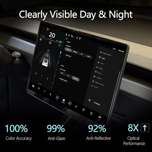 واقي شاشة تيسلا غير لامع لموديل Y Juniper وModel 3 Highland [2024-2026] | زجاج مقسى 9H، مضاد للوهج أثناء القيادة ليلاً/نهارًا، مضاد للخدش، مضاد لبصمات الأصابع، طقم تثبيت سهل خالٍ من الفقاعات in Kuwait