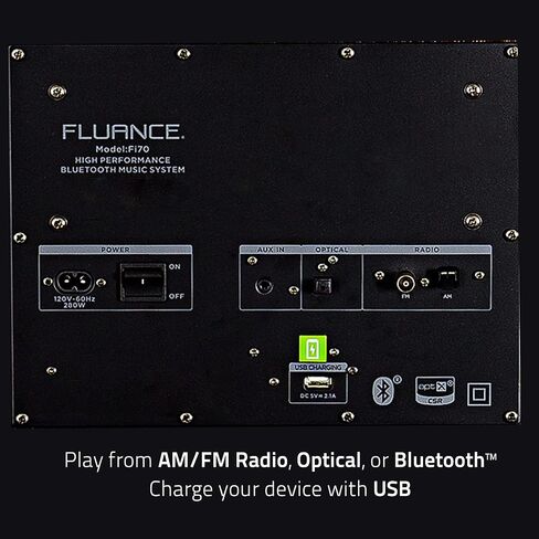 Fluance Fi70W Three-Way Wireless High Fidelity Music System with Powerful Amplifier & Dual 8" Subwoofers (Lucky Bamboo) in Saudi Arabia