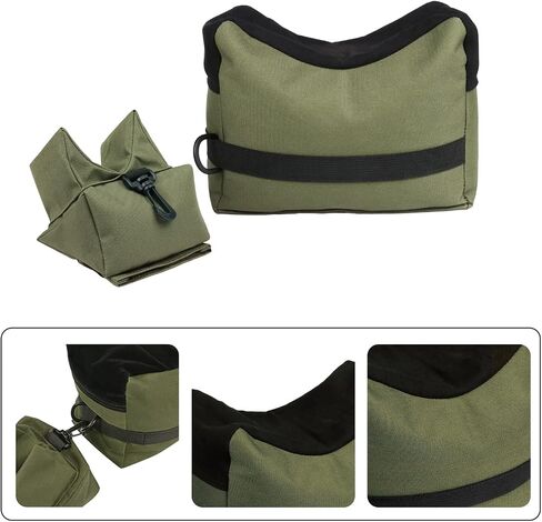 Twod Outdoor Shooting Rest Bags - Target Sports Bench Rest with Front & Rear Support SandBag Stand Holders for Gun Rifle Shooting Hunting Photography - Unfilled in Saudi Arabia