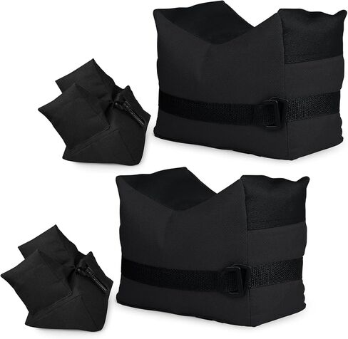 Twod Outdoor Shooting Rest Bags - Target Sports Bench Rest with Front & Rear Support SandBag Stand Holders for Gun Rifle Shooting Hunting Photography - Unfilled in Saudi Arabia