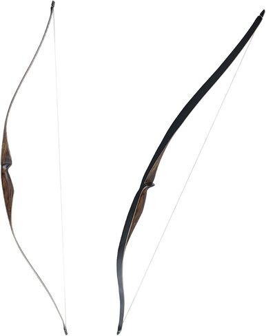 Topbows Sparrow 54 بوصة القوس الطويل التقليدي 20-35LBs رسم الوزن قطعة واحدة Longbow Recurve BowRight Hands للمبتدئين النساء المراهقات in Kuwait