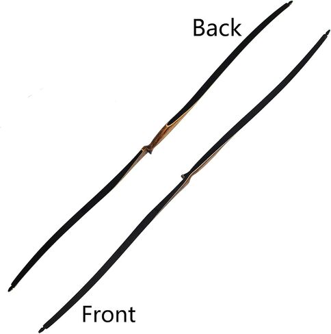 Topbows Sparrow 54 بوصة القوس الطويل التقليدي 20-35LBs رسم الوزن قطعة واحدة Longbow Recurve BowRight Hands للمبتدئين النساء المراهقات in Kuwait