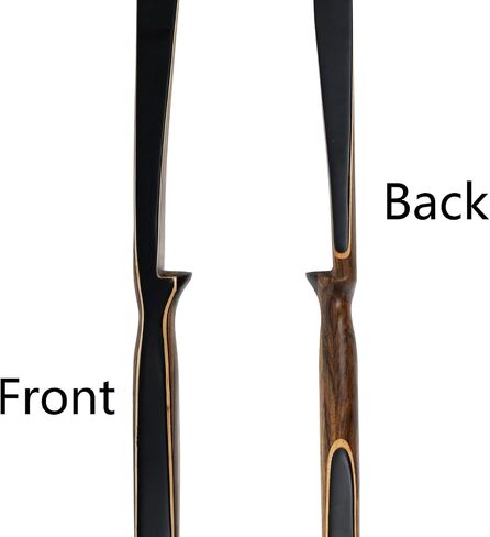 Topbows Sparrow 54 بوصة القوس الطويل التقليدي 20-35LBs رسم الوزن قطعة واحدة Longbow Recurve BowRight Hands للمبتدئين النساء المراهقات in Kuwait