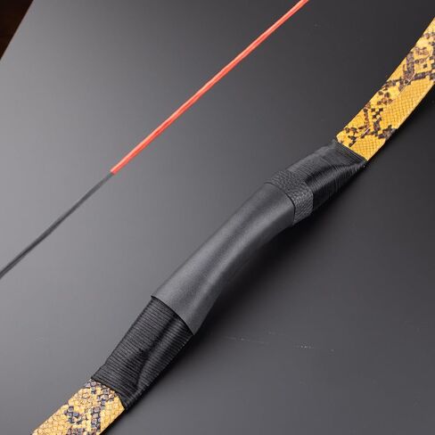 53" Handmade Longbow, Left/Right Hand Recurve Bow Set, Traditional Laminated Hunting Horse Bow for Youth & Adults Targeting Practice Shooting and Hunting 40-50lbs in Saudi Arabia