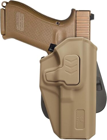 GUN & FLOWER OWB Holster Compatible with Glock 17 19 19X 22 23 31 32 44 45 in Kuwait