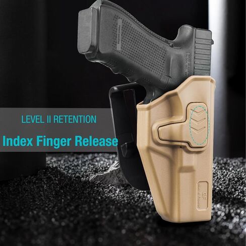 GUN & FLOWER OWB Holster Compatible with Glock 17 19 19X 22 23 31 32 44 45 in Kuwait