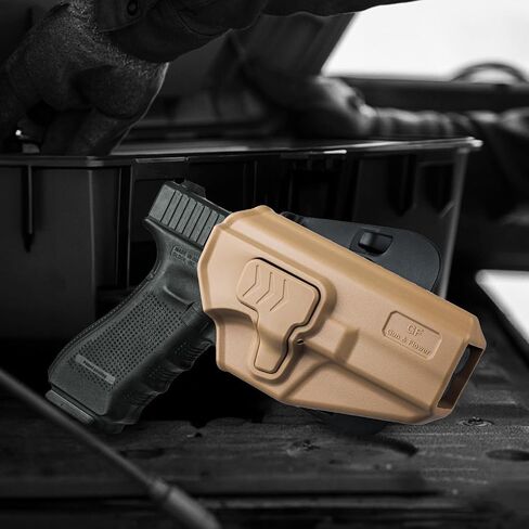 GUN & FLOWER OWB Holster Compatible with Glock 17 19 19X 22 23 31 32 44 45 in Kuwait