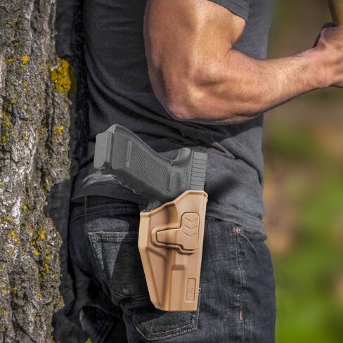GUN & FLOWER OWB Holster Compatible with Glock 17 19 19X 22 23 31 32 44 45 in Kuwait