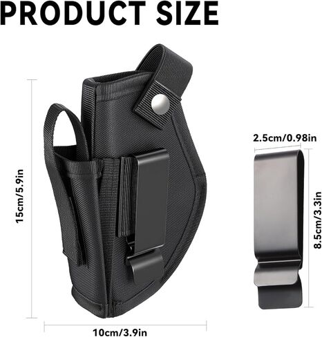 Gun Holster for Men&Women, IWB/OWB 9mm Gun Holsters for Pistols, 380 Concealed Carry Pistol Holster Suitable for Glock, S&W M&P Shield, Sig and Similar Handguns in Saudi Arabia