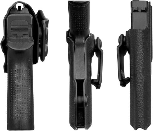 POLE.CRAFT IWB Kydex Holster يناسب حسب الطلب: Glock 43 / Glock 43X - حافظة حمل حزام الخصر الداخلي - Adj. عدم القدرة على الاحتفاظ - زر الغطاء المغناطيسي - عدم التآكل - عدم وجود اهتزاز in Kuwait