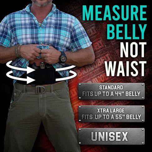 BRAVOBELT Belly Band Holster - by BRAVOBELT Athletic Performance Holster for Running, Jogging, Hiking - G17-43 S&W M&P 40 Shield | for Men & Women in Saudi Arabia