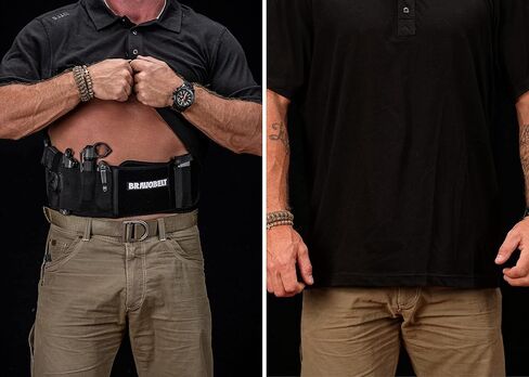 BRAVOBELT Belly Band Holster - by BRAVOBELT Athletic Performance Holster for Running, Jogging, Hiking - G17-43 S&W M&P 40 Shield | for Men & Women in Saudi Arabia