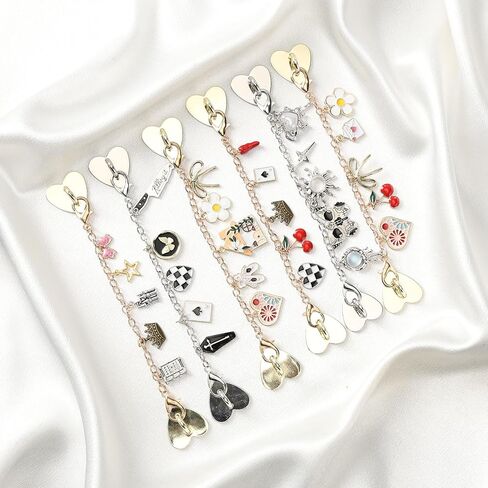 Dust Plug Charm Chains for Kindle - 4Pcs Silver Star Moon Bat Dustplug & Phone Chain Bracelets Accessories Compatible for Kindle/E-Reader/Phones, Gift for Book Lovers Women Men in Saudi Arabia