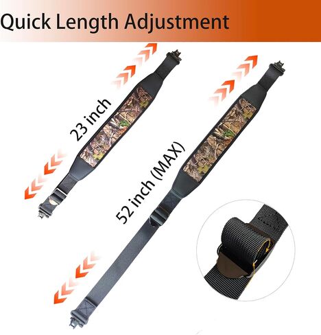 Two Point Sling with Swivels and Comfortable Neoprene Padded Rifle Sling for Hunting Outdoor in Saudi Arabia