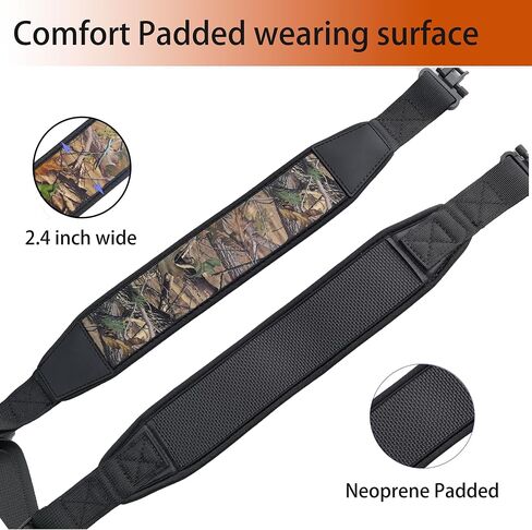 Two Point Sling with Swivels and Comfortable Neoprene Padded Rifle Sling for Hunting Outdoor in Saudi Arabia