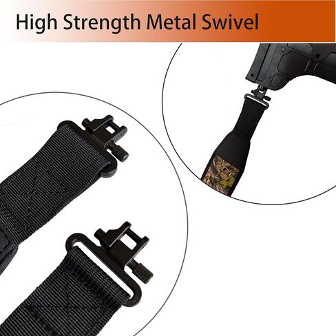 Two Point Sling with Swivels and Comfortable Neoprene Padded Rifle Sling for Hunting Outdoor in Saudi Arabia