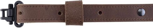 Raiseek Rifle Gun Sling Buffalo Hide Leather مع دوارات Mil-Spec، حزام مسدس متين، أجهزة معدنية واسعة 1 بوصة in Kuwait