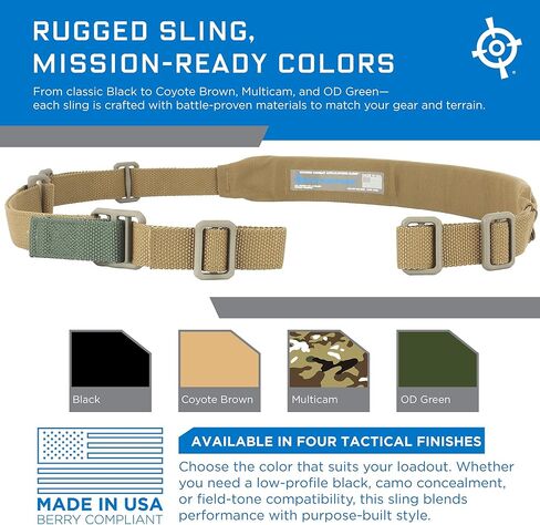 حمالة مبطنة من بلو فورس جير فيكرز - حبال ذو نقطتين مع أشرطة مبطنة، قابلة للتعديل، من 57 إلى 67 بوصة in Kuwait