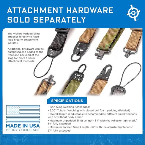 حمالة مبطنة من بلو فورس جير فيكرز - حبال ذو نقطتين مع أشرطة مبطنة، قابلة للتعديل، من 57 إلى 67 بوصة in Kuwait