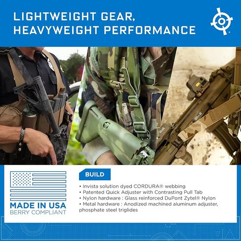 حمالة مبطنة من بلو فورس جير فيكرز - حبال ذو نقطتين مع أشرطة مبطنة، قابلة للتعديل، من 57 إلى 67 بوصة in Kuwait