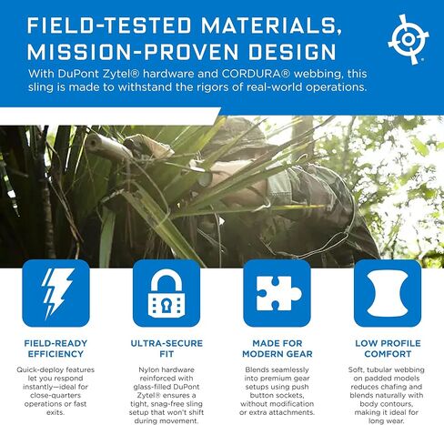 حمالة مبطنة من بلو فورس جير فيكرز - حبال ذو نقطتين مع أشرطة مبطنة، قابلة للتعديل، من 57 إلى 67 بوصة in Kuwait