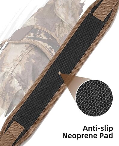 EZshoot Shotgun Sling Adjustable Length with Neoprene Padded | Length of 35" to 53", Thumb Loop Design, Non-swivel for Versatile Uses, Soft and Wide Shoulder Pad, Comfortable for Outdoors in Saudi Arabia