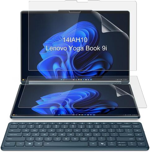 (4 عبوات) مصممة لعام 2025 الجديد Lenovo Yoga Book 9i (14IAH10) واقي شاشة كمبيوتر محمول مزدوج اللمس (14 بوصة)، درع مضاد للوهج وبصمات الأصابع (غير لامع) (مجموعتان - الشاشات الأساسية والثانوية) in Saudi Arabia