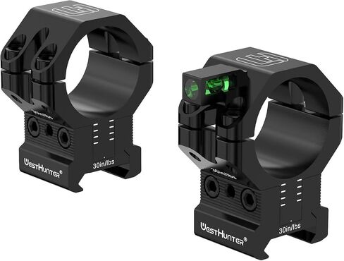 حلقات نطاق Picatinny دقيقة من WestHunter Optics مع تعديل 120 MOA، أنبوب 1 بوصة 30 مم 34 مم قابل للتعديل مع مستوى الفقاعات in Kuwait