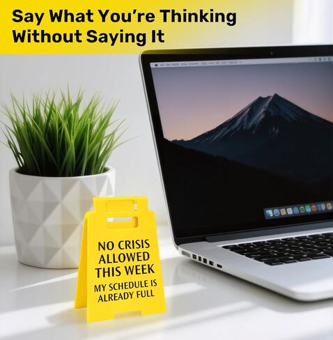 لافتة مكتب لتوقعات العمل - ديكور مكتب مضحك مع فكاهة ساخرة، ملحق مساحة عمل للعمل، هدية رائعة لزملاء العمل، لافتة للضحك اليومي in Kuwait