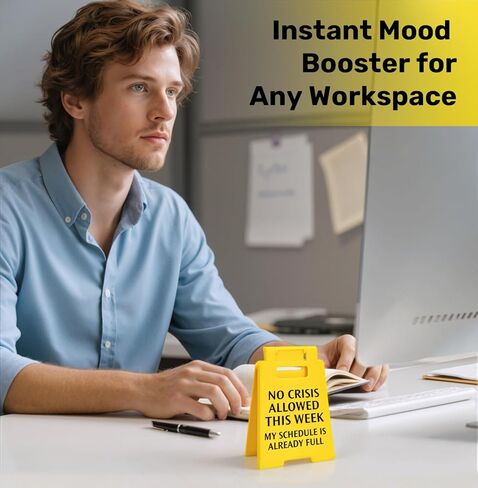 لافتة مكتب لتوقعات العمل - ديكور مكتب مضحك مع فكاهة ساخرة، ملحق مساحة عمل للعمل، هدية رائعة لزملاء العمل، لافتة للضحك اليومي in Kuwait